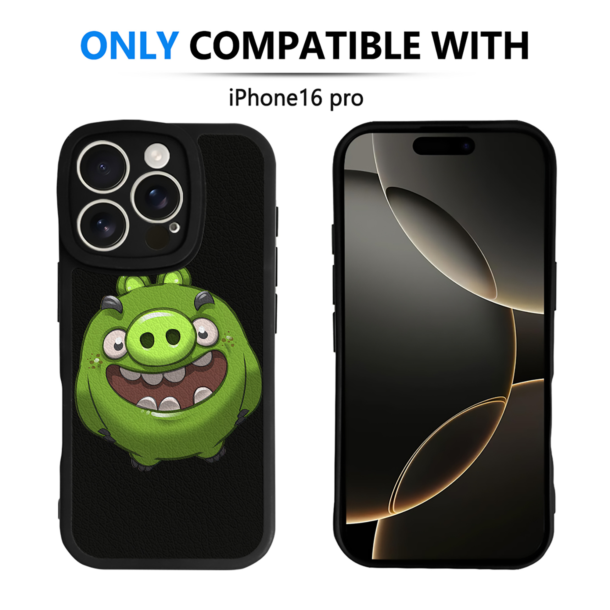 （画像用） Angry Birds アングリーバード 【iPhone 16シリーズ対応】シリコンスマホケース（レザー調） 材質：シリコン